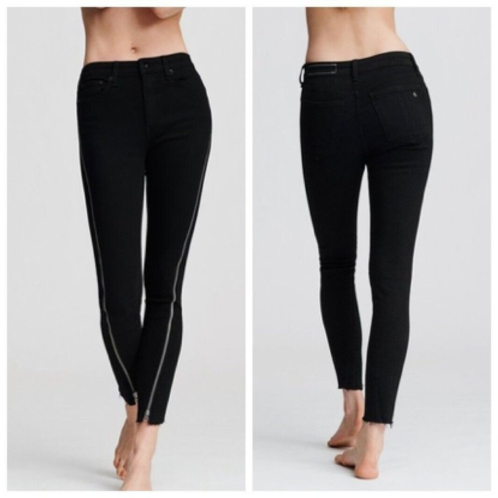 rag & bone Black Ankle Jeans